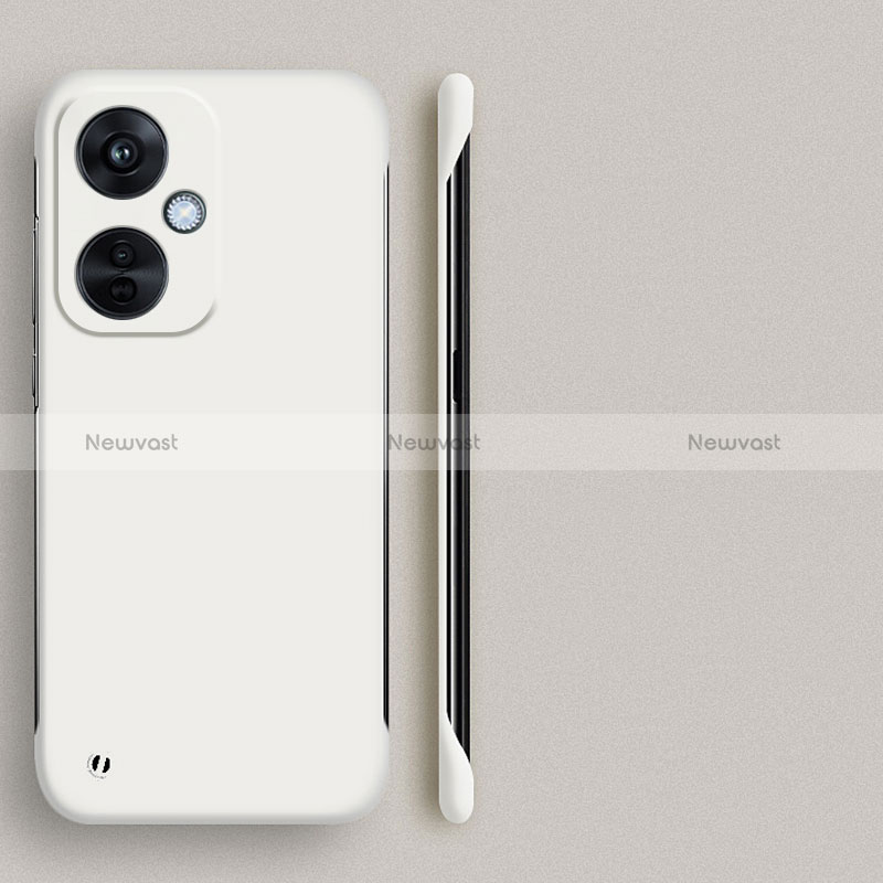 Hard Rigid Plastic Matte Finish Frameless Case Back Cover for OnePlus Nord N30 5G White