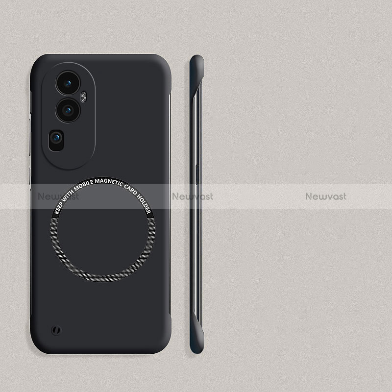 Hard Rigid Plastic Matte Finish Frameless Case Back Cover with Mag-Safe Magnetic S02 for Oppo Reno10 Pro+ Plus 5G