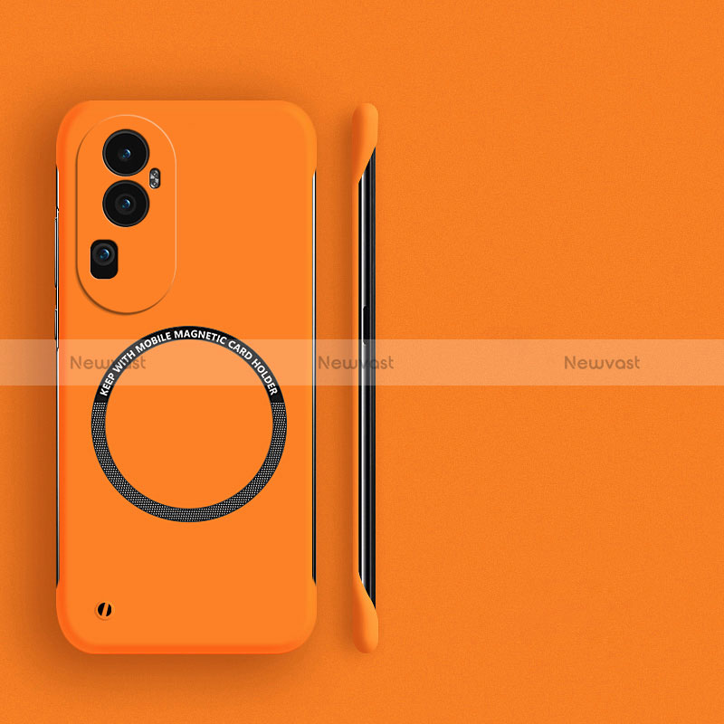 Hard Rigid Plastic Matte Finish Frameless Case Back Cover with Mag-Safe Magnetic S02 for Oppo Reno10 Pro+ Plus 5G