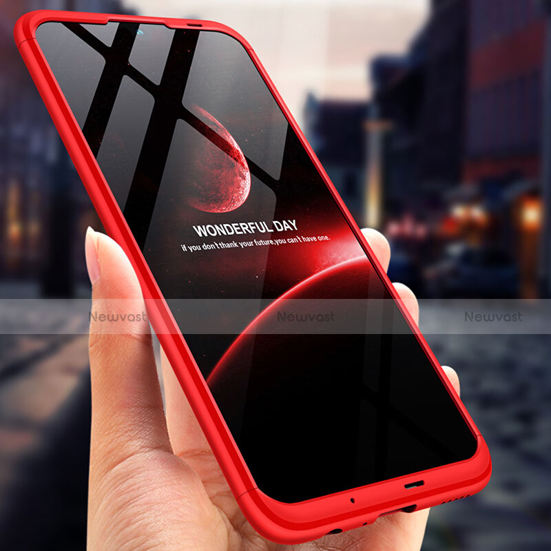 Hard Rigid Plastic Matte Finish Front and Back Case 360 Degrees for Huawei Honor 10 Lite Red