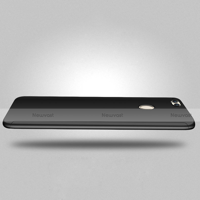 Hard Rigid Plastic Matte Finish Front and Back Case 360 Degrees for Huawei Honor Play 7X Black