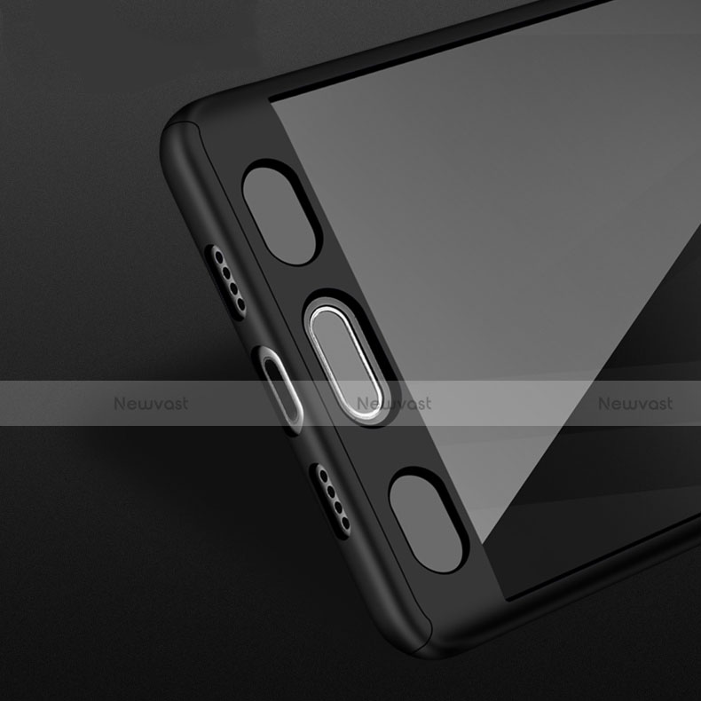 Hard Rigid Plastic Matte Finish Front and Back Case 360 Degrees for Xiaomi Mi Note 2 Special Edition Black