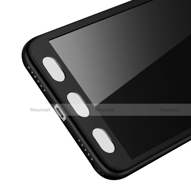 Hard Rigid Plastic Matte Finish Front and Back Case 360 Degrees for Xiaomi Redmi Note 5A Standard Edition Black