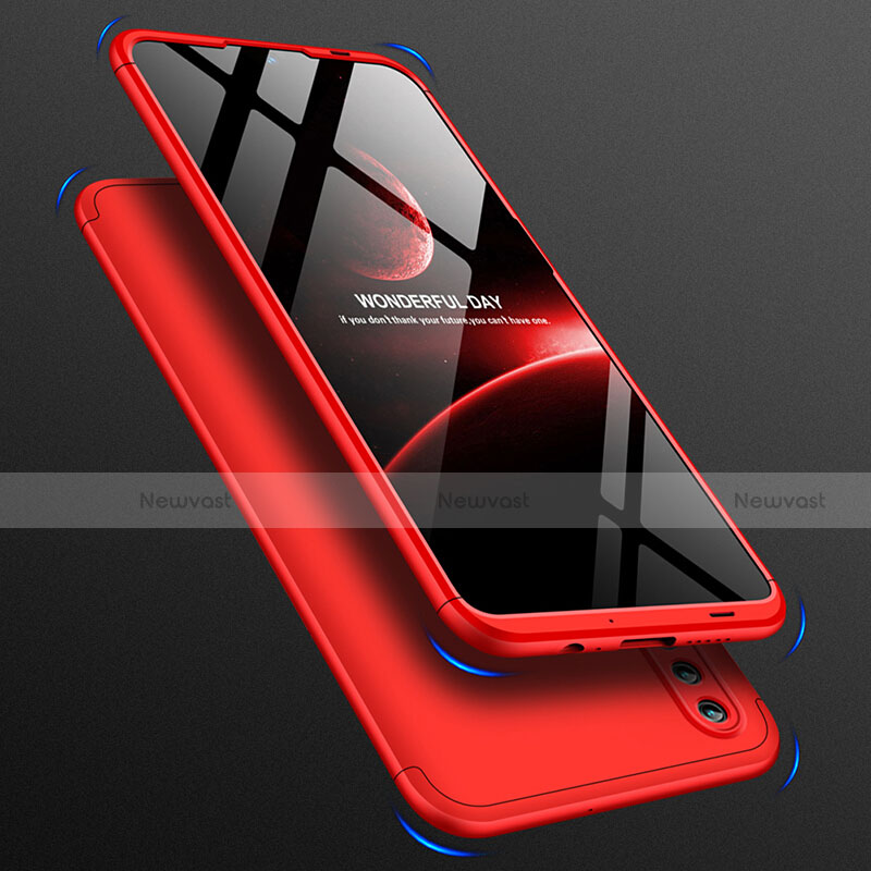 Hard Rigid Plastic Matte Finish Front and Back Case 360 Degrees Q01 for Huawei Nova Lite 3 Red