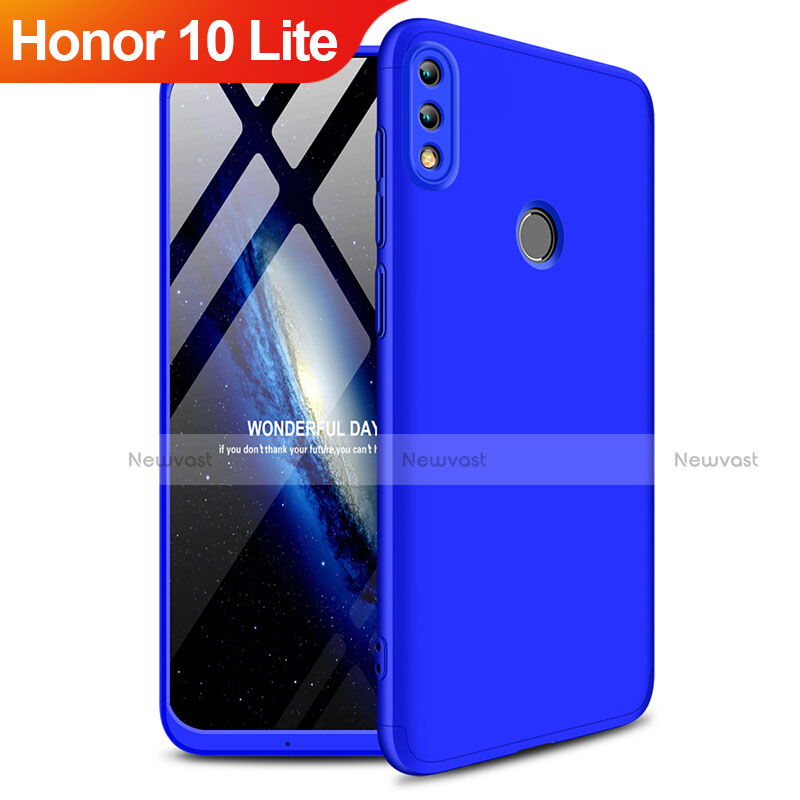 Hard Rigid Plastic Matte Finish Front and Back Cover 360 Degrees for Huawei Honor 10 Lite Blue