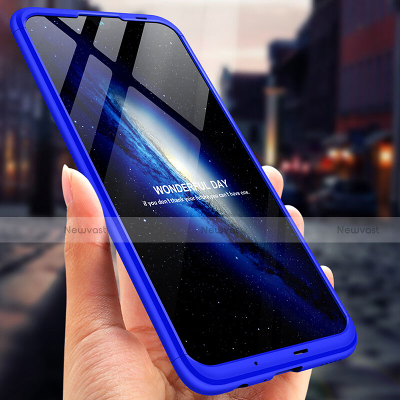 Hard Rigid Plastic Matte Finish Front and Back Cover 360 Degrees for Huawei Honor 10 Lite Blue