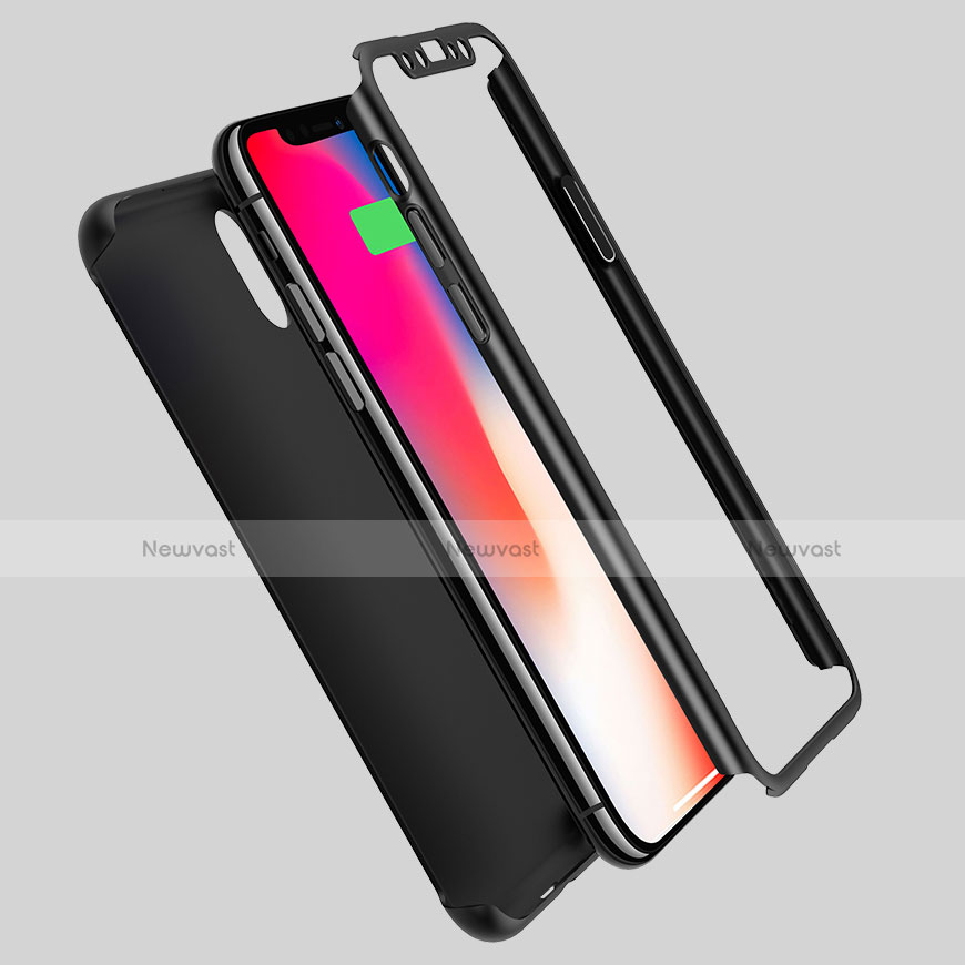 Hard Rigid Plastic Matte Finish Front and Back Cover Case 360 Degrees for Apple iPhone X
