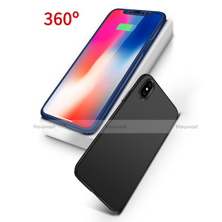 Hard Rigid Plastic Matte Finish Front and Back Cover Case 360 Degrees for Apple iPhone Xs