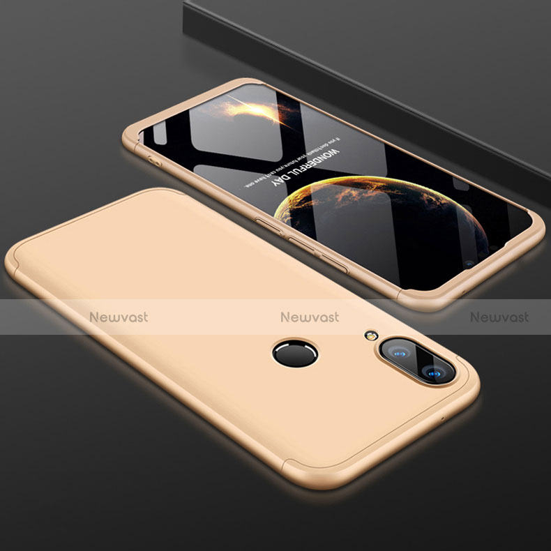 Hard Rigid Plastic Matte Finish Front and Back Cover Case 360 Degrees for Huawei Enjoy 9 Plus Gold