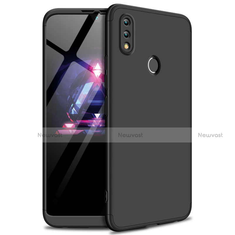Hard Rigid Plastic Matte Finish Front and Back Cover Case 360 Degrees for Huawei Enjoy Max Black