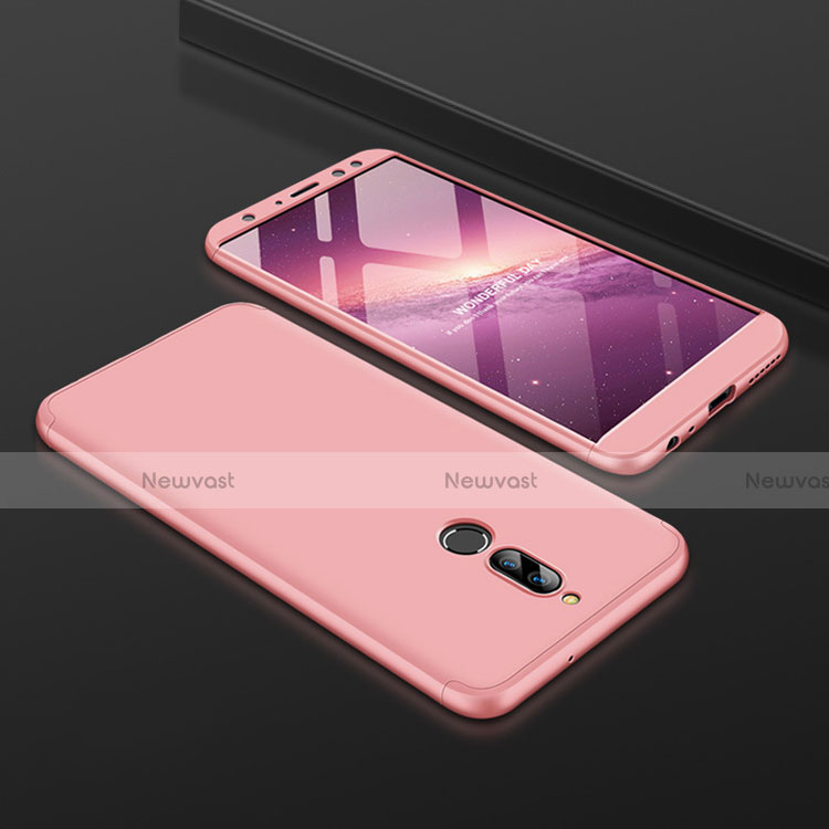Hard Rigid Plastic Matte Finish Front and Back Cover Case 360 Degrees for Huawei G10 Rose Gold
