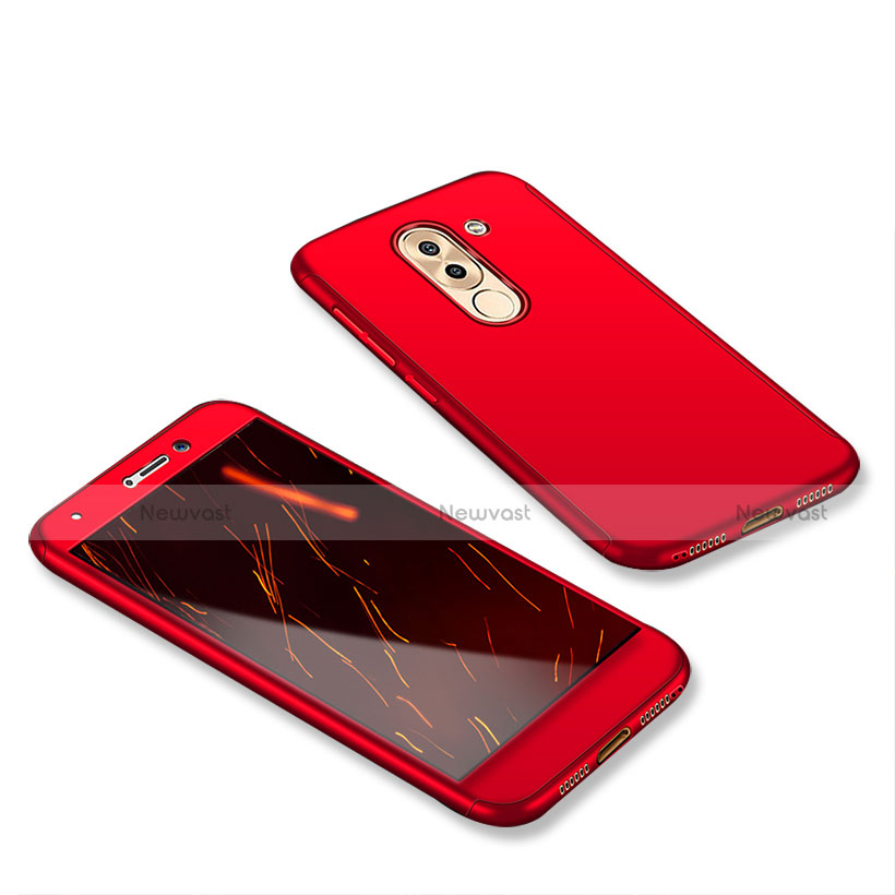 Hard Rigid Plastic Matte Finish Front and Back Cover Case 360 Degrees for Huawei Honor 6X