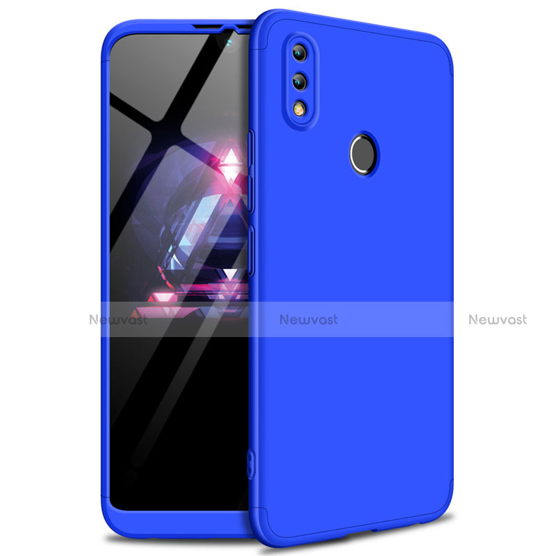 Hard Rigid Plastic Matte Finish Front and Back Cover Case 360 Degrees for Huawei Honor 8X Max Blue