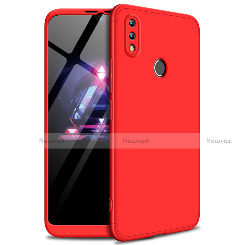 Hard Rigid Plastic Matte Finish Front and Back Cover Case 360 Degrees for Huawei Honor 8X Max Red