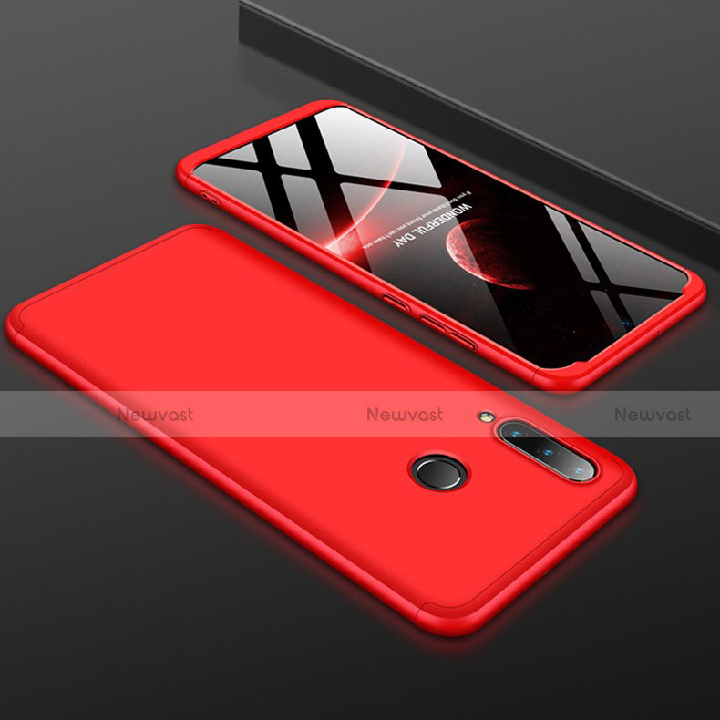 Hard Rigid Plastic Matte Finish Front and Back Cover Case 360 Degrees for Huawei Nova 4e Red