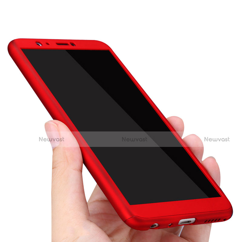 Hard Rigid Plastic Matte Finish Front and Back Cover Case 360 Degrees for Huawei P Smart