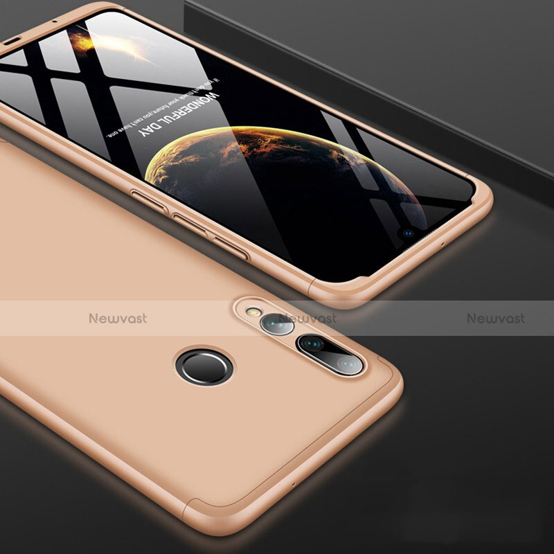 Hard Rigid Plastic Matte Finish Front and Back Cover Case 360 Degrees for Huawei P Smart+ Plus (2019) Gold