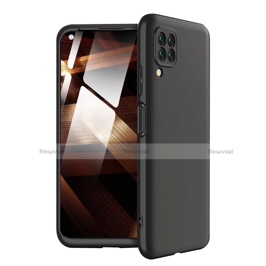 Hard Rigid Plastic Matte Finish Front and Back Cover Case 360 Degrees for Huawei P40 Lite Black