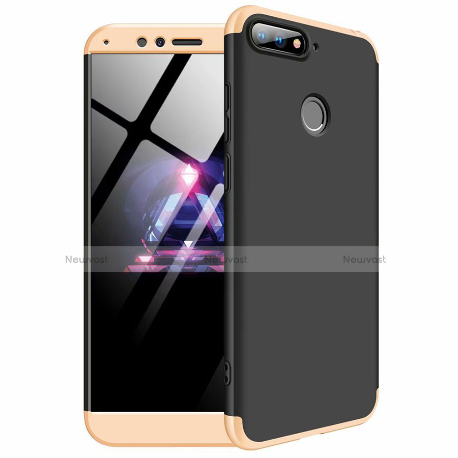 Hard Rigid Plastic Matte Finish Front and Back Cover Case 360 Degrees for Huawei Y6 (2018)