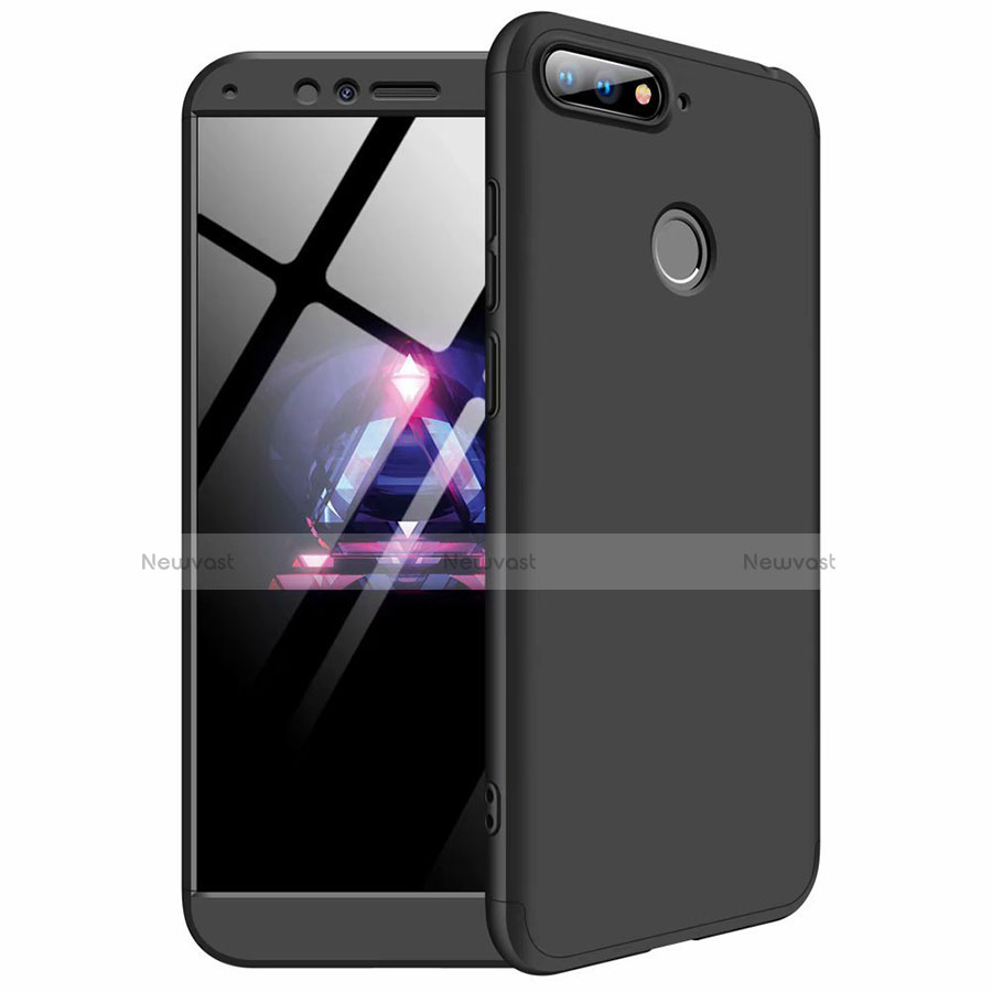 Hard Rigid Plastic Matte Finish Front and Back Cover Case 360 Degrees for Huawei Y6 Prime (2018)