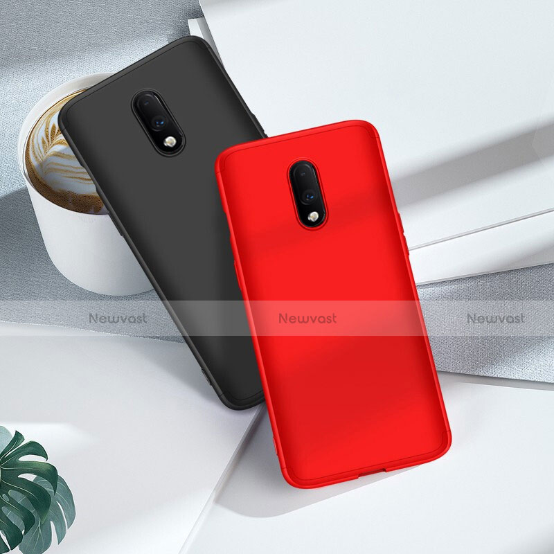 Hard Rigid Plastic Matte Finish Front and Back Cover Case 360 Degrees for OnePlus 7