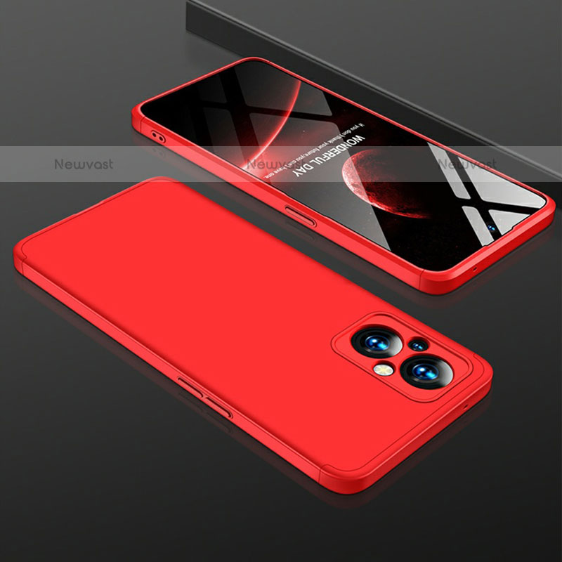 Hard Rigid Plastic Matte Finish Front and Back Cover Case 360 Degrees for OnePlus Nord N20 5G