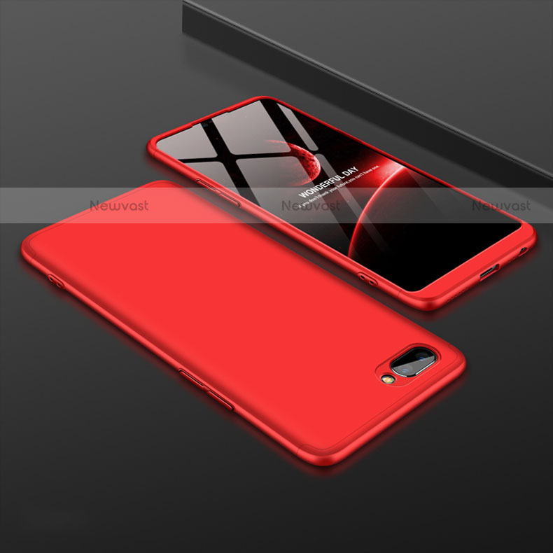 Hard Rigid Plastic Matte Finish Front and Back Cover Case 360 Degrees for Oppo A12e