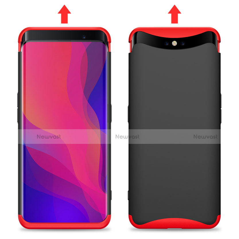 Hard Rigid Plastic Matte Finish Front and Back Cover Case 360 Degrees for Oppo Find X