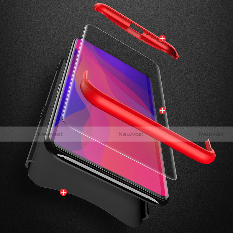 Hard Rigid Plastic Matte Finish Front and Back Cover Case 360 Degrees for Oppo Find X Super Flash Edition