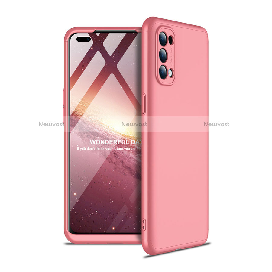 Hard Rigid Plastic Matte Finish Front and Back Cover Case 360 Degrees for Oppo Reno4 4G