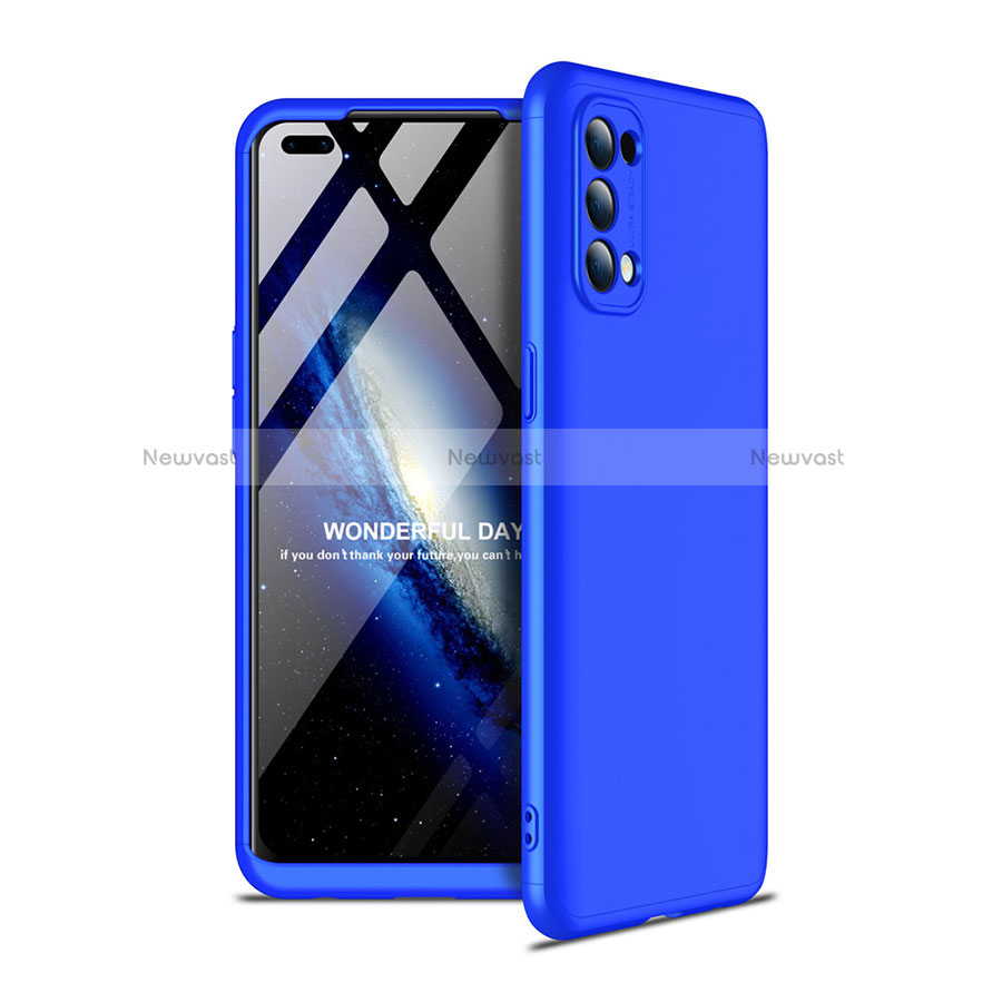 Hard Rigid Plastic Matte Finish Front and Back Cover Case 360 Degrees for Oppo Reno4 4G