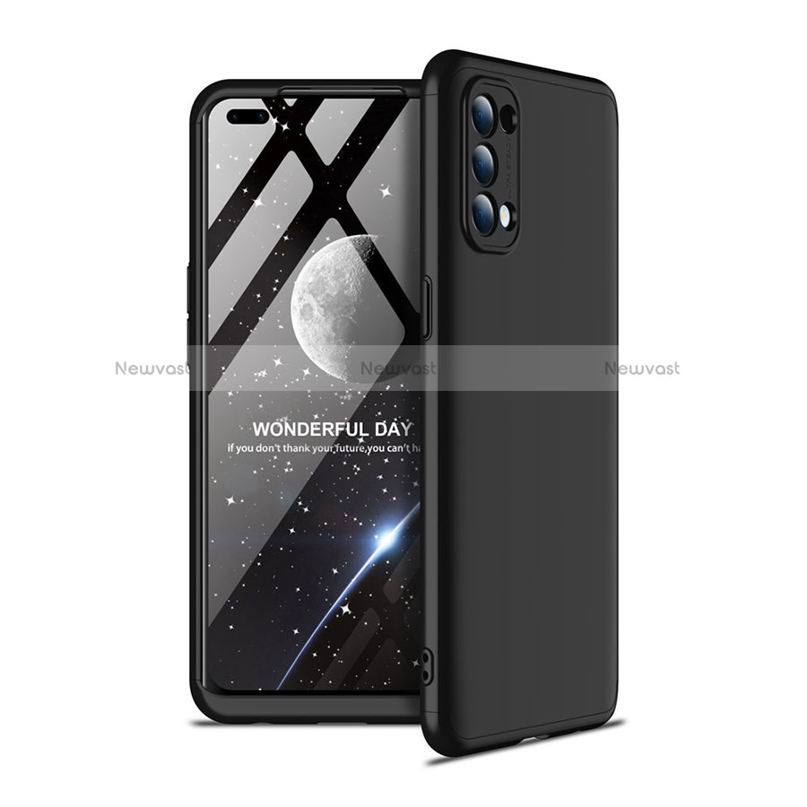 Hard Rigid Plastic Matte Finish Front and Back Cover Case 360 Degrees for Oppo Reno4 4G