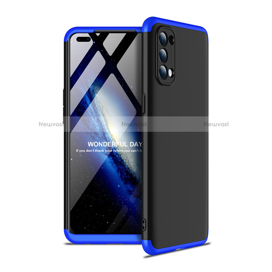 Hard Rigid Plastic Matte Finish Front and Back Cover Case 360 Degrees for Oppo Reno4 4G