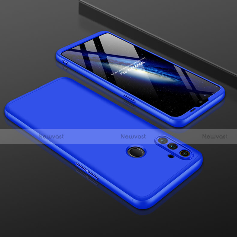 Hard Rigid Plastic Matte Finish Front and Back Cover Case 360 Degrees for Realme C3 Blue