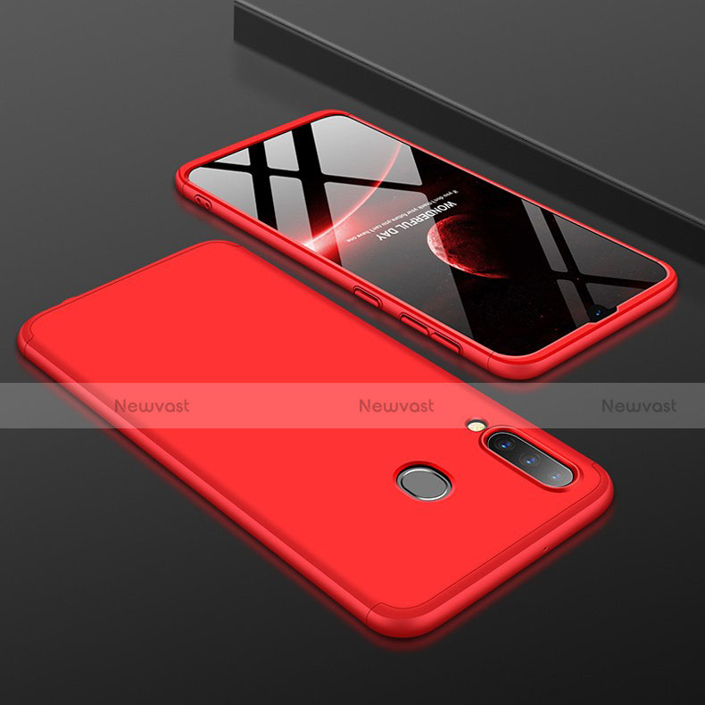 Hard Rigid Plastic Matte Finish Front and Back Cover Case 360 Degrees for Samsung Galaxy A30 Red