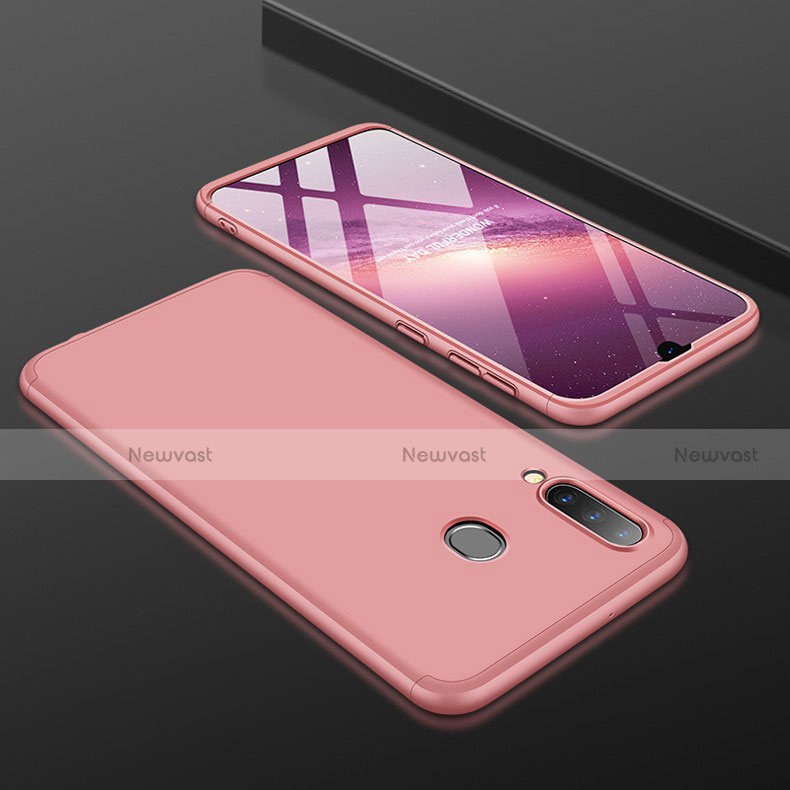 Hard Rigid Plastic Matte Finish Front and Back Cover Case 360 Degrees for Samsung Galaxy A30 Rose Gold