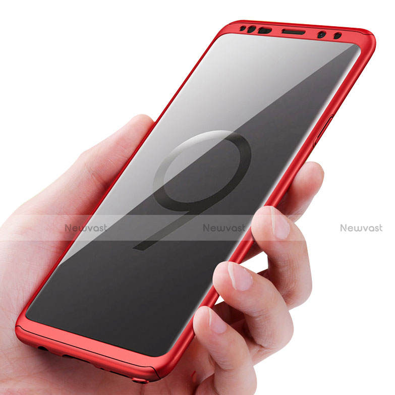 Hard Rigid Plastic Matte Finish Front and Back Cover Case 360 Degrees for Samsung Galaxy S9 Plus