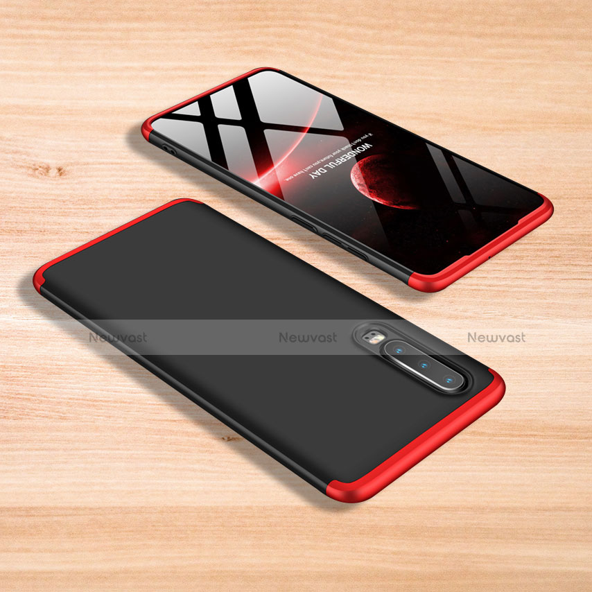 Hard Rigid Plastic Matte Finish Front and Back Cover Case 360 Degrees for Xiaomi Mi 9 Lite Red and Black