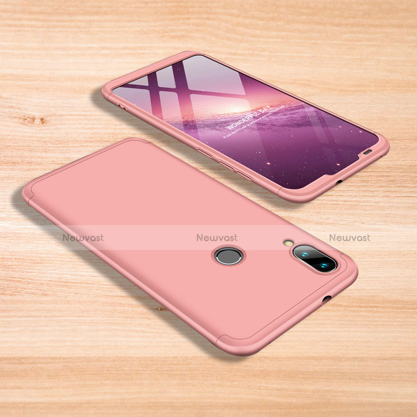Hard Rigid Plastic Matte Finish Front and Back Cover Case 360 Degrees for Xiaomi Mi Play 4G Pink