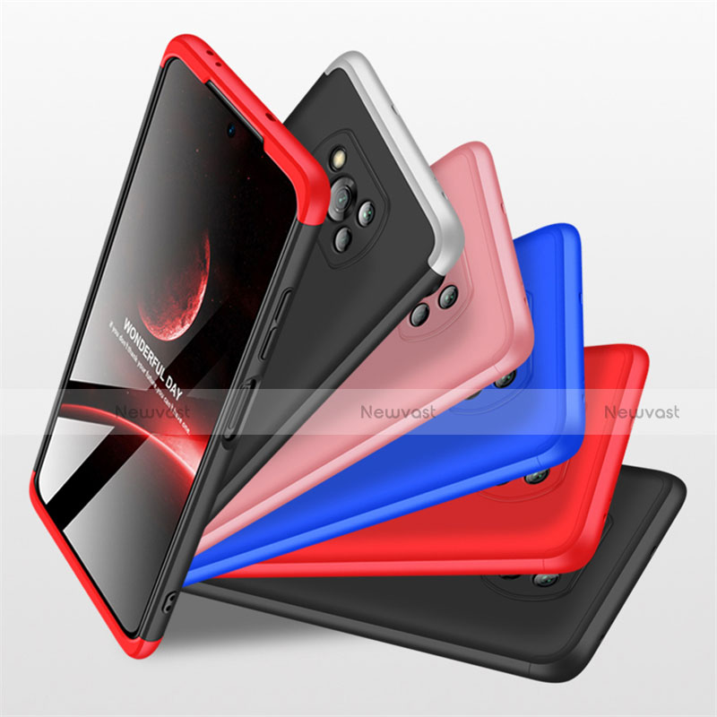 Hard Rigid Plastic Matte Finish Front and Back Cover Case 360 Degrees for Xiaomi Poco X3 NFC