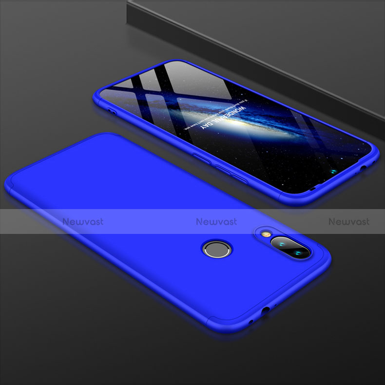 Hard Rigid Plastic Matte Finish Front and Back Cover Case 360 Degrees for Xiaomi Redmi 7 Blue