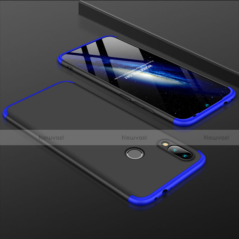 Hard Rigid Plastic Matte Finish Front and Back Cover Case 360 Degrees for Xiaomi Redmi 7 Blue and Black