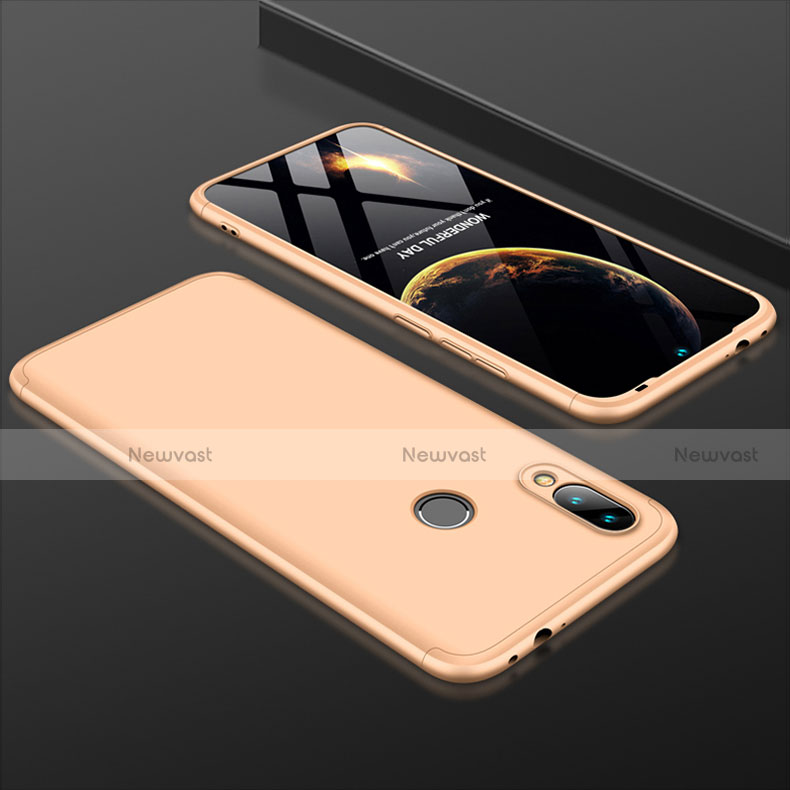 Hard Rigid Plastic Matte Finish Front and Back Cover Case 360 Degrees for Xiaomi Redmi 7 Gold