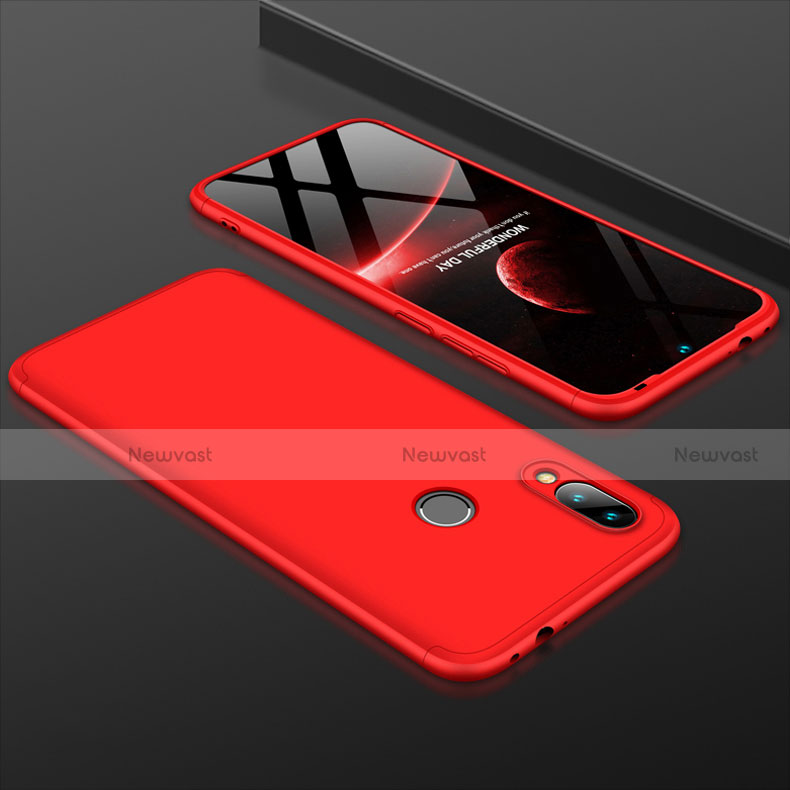 Hard Rigid Plastic Matte Finish Front and Back Cover Case 360 Degrees for Xiaomi Redmi 7 Red
