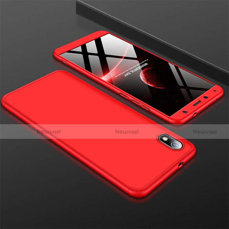 Hard Rigid Plastic Matte Finish Front and Back Cover Case 360 Degrees for Xiaomi Redmi 7A Red