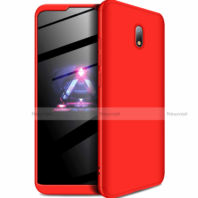 Hard Rigid Plastic Matte Finish Front and Back Cover Case 360 Degrees for Xiaomi Redmi 8A Red