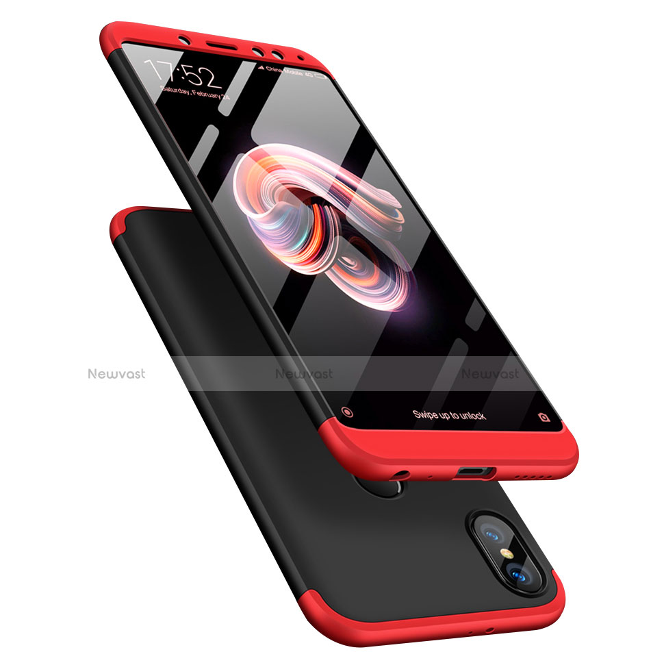 Hard Rigid Plastic Matte Finish Front and Back Cover Case 360 Degrees for Xiaomi Redmi Note 5