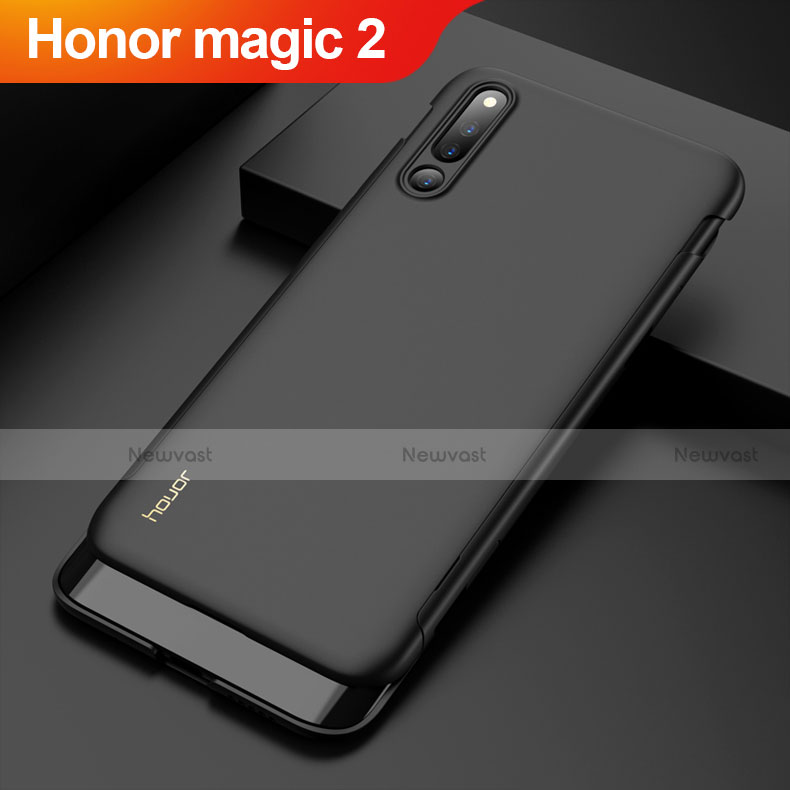 Hard Rigid Plastic Matte Finish Front and Back Cover Case 360 Degrees M01 for Huawei Honor Magic 2 Black