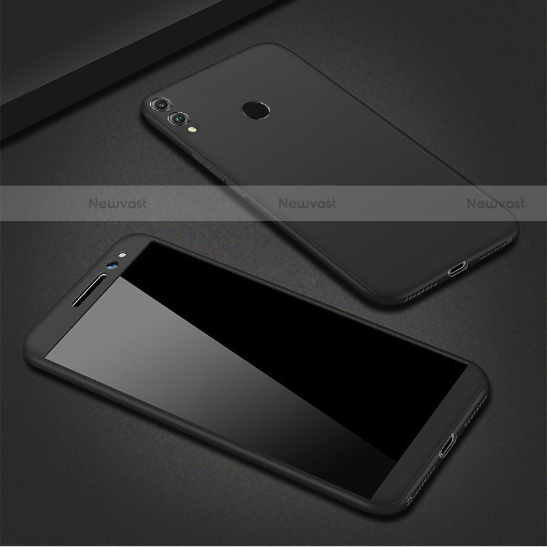 Hard Rigid Plastic Matte Finish Front and Back Cover Case 360 Degrees M01 for Huawei P Smart (2019) Black