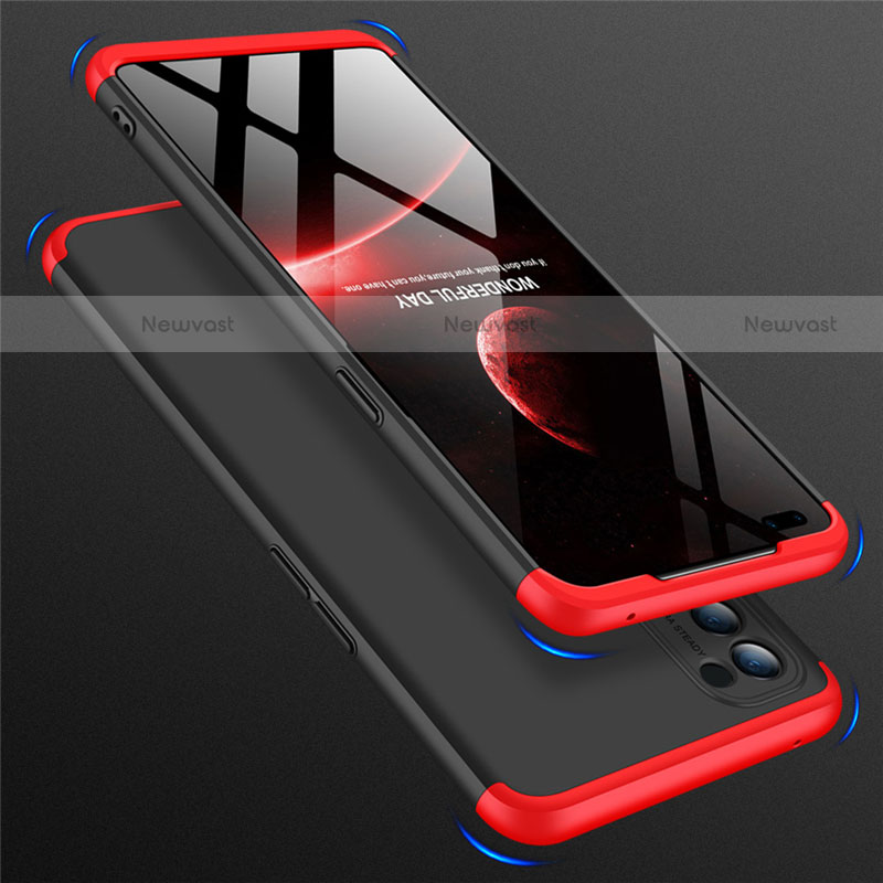 Hard Rigid Plastic Matte Finish Front and Back Cover Case 360 Degrees M01 for Oppo Reno4 4G